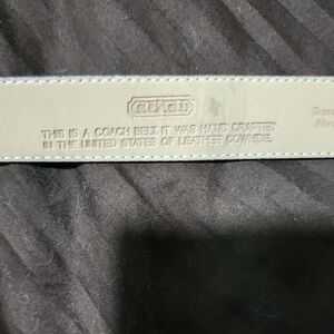 Vintage Coach Beautiful Navy Blue Leather Belt